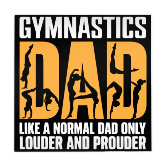 Only Louder & Proudere Dad Funny Gymnastics Dad Mahjong Mats
