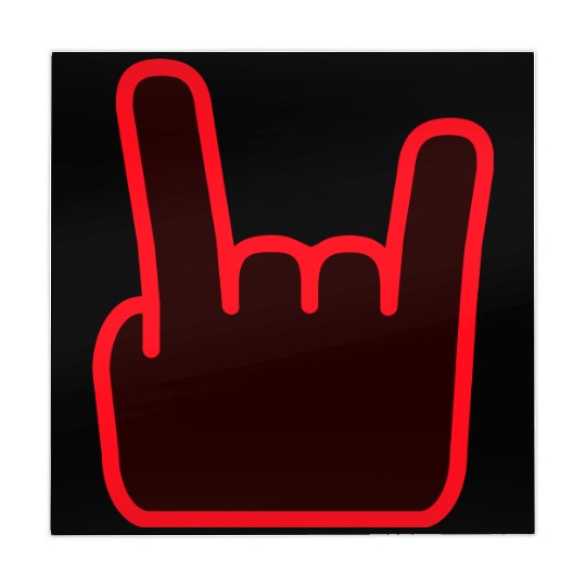 Heavy Metal Fun Hard Rock Music Horns Hand Gesture Mahjong Mats