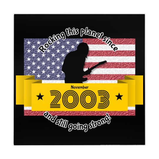 21st birthday Rocking this planet since 11/2003 Mahjong Mats