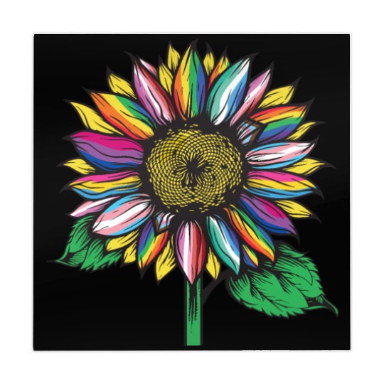 LGBTQ sunflower rainbow flags Diversity Human Righ Mahjong Mats