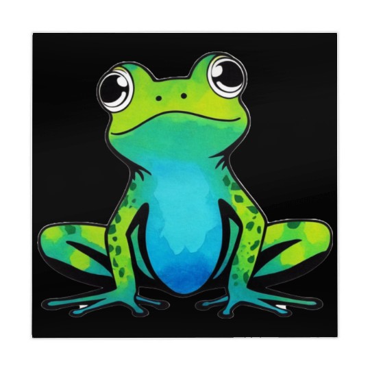 Trendy Cute Happy Green Frog Mahjong Mats