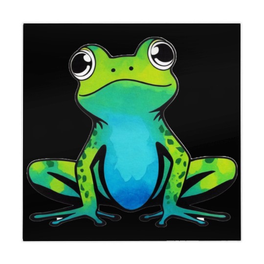 Trendy Cute Happy Green Frog Mahjong Mats