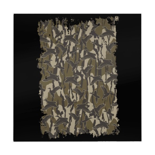 Waterfowl Hunting Camo Duck Hunters Bottomland Cam Mahjong Mats
