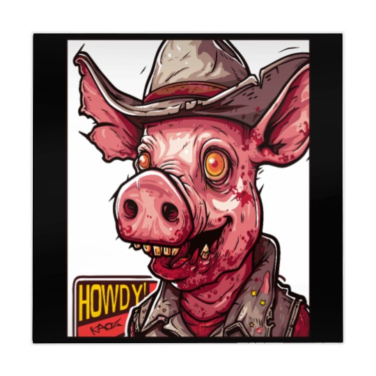 hillbilly redneck zombie cowboy pig Mahjong Mats
