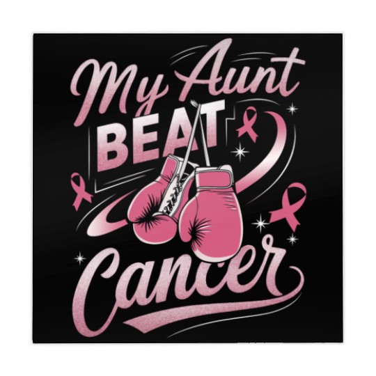 My Aunt Beat Cancer Breast Cancer Awareness Mahjong Mats