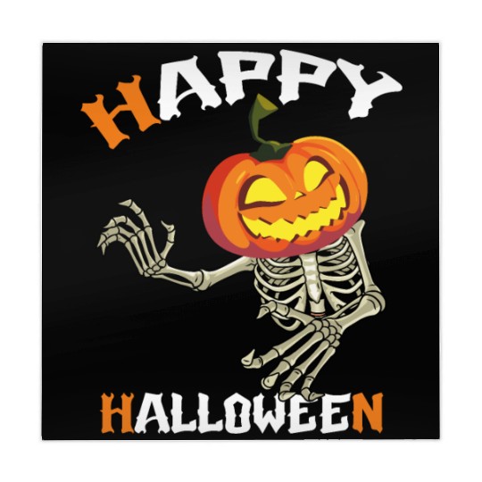 Trick Or Treat Happy Halloween Pumpkin Skeleton Mahjong Mats