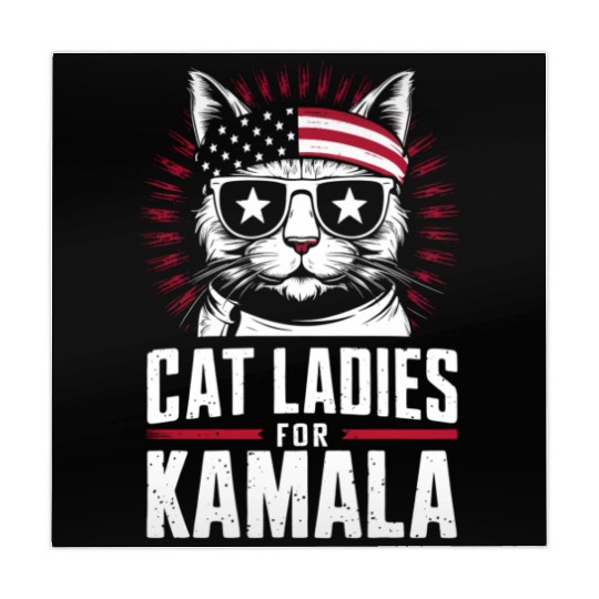Kamala Harris Cat Ladies 2024 Mahjong Mats