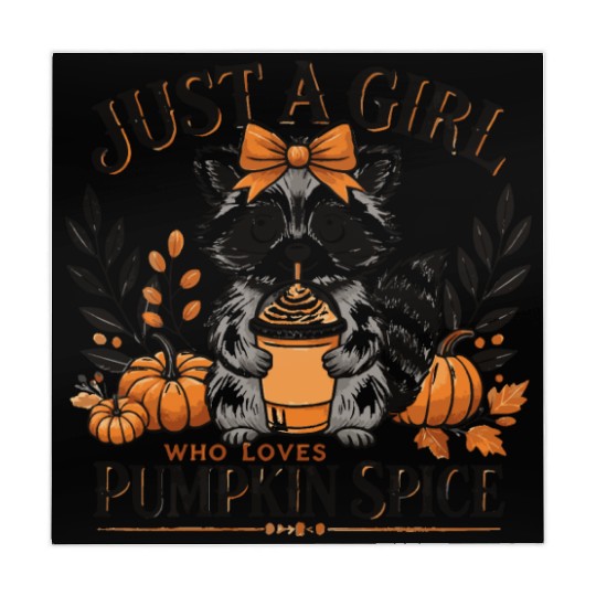 Halloween Mahjong Mats Funny Raccoon Just a girl saying