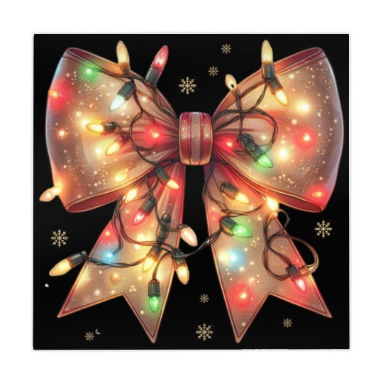 Christmas Light Coquette Bow Mahjong Mats