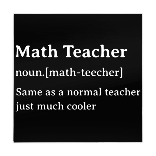 Math Teacher Funny Dictionary Definition Mahjong Mats
