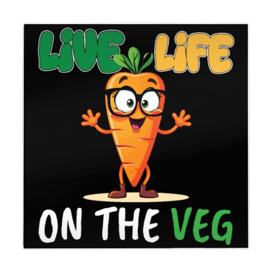 Funny plant based design_ carrot with funny Vegan Mahjong Mats