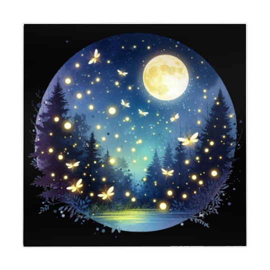 Moonlit Fireflies Mahjong Mats