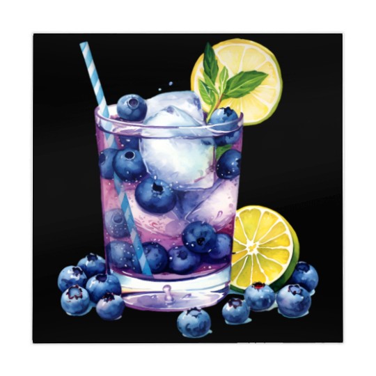 Blueberry Lemon Cocktail Mahjong Mats