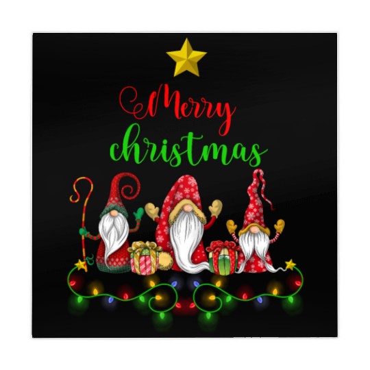 Gnomes Christmas Tree Funny Xmas Holidays Mahjong Mats