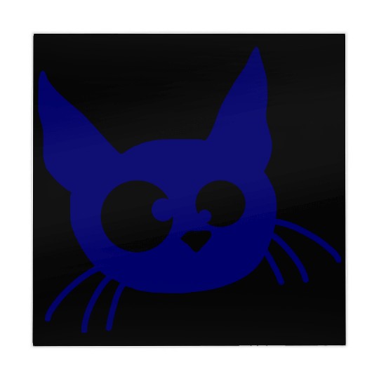 Crazy Cat Squinting Funny Eyes Grimace Fun Cartoon Mahjong Mats