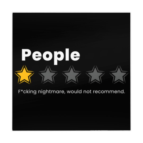 i hate people - people fcking nightmare Mahjong Mats