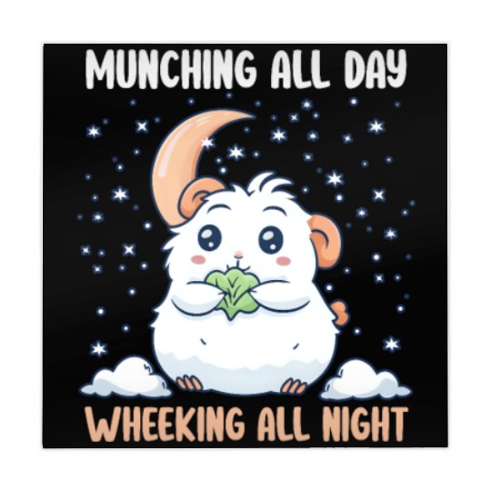 Guinea Pig Munching All Day, Wheeking All Night Mahjong Mats