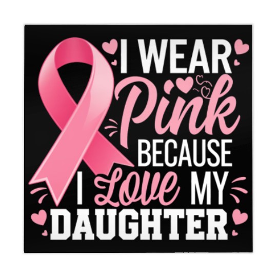 I Wear Pink I Love My Daughter Breast Cancer Mahjong Mats