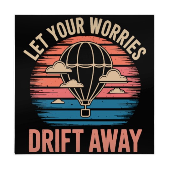 Let Your Worries Drift Away Hot Air Balloon Mahjong Mats