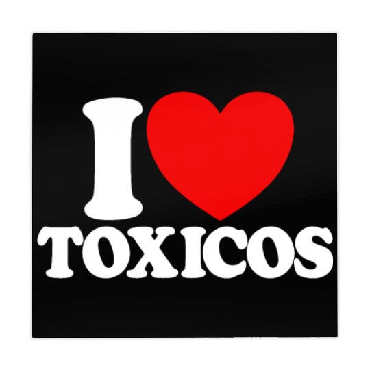 I Love Toxicos Red Heart Toxic Latino Women's Mahjong Mats