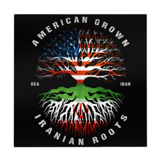 American Grown Iranian Roots Iran Flag Mahjong Mats