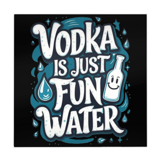Vodka Is Just Fun Water – Funny Drinking Mahjong Mats