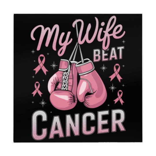 My Wife Beat Cancer Breast Cancer Awareness Mahjong Mats