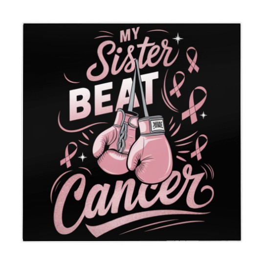 My Sister Beat Cancer Breast Cancer Awareness Mahjong Mats