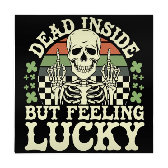 Dead Inside But Feelin' Lucky Mahjong Mats