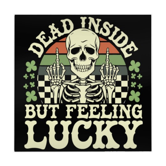 Dead Inside But Feelin' Lucky Mahjong Mats