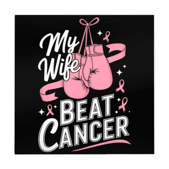 My Wife Beat Cancer Breast Cancer Awareness Mahjong Mats