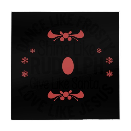 dance like frosty shine like rudolph give like san Mahjong Mats