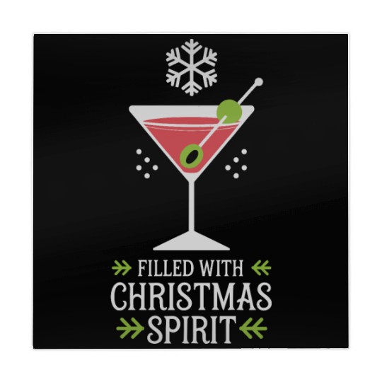 Filled With Christmas Spirit Festive Cocktail Mahjong Mats
