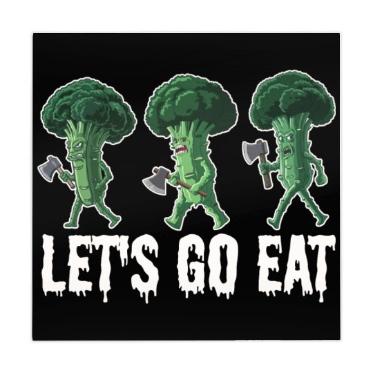 Let's Go Eat Broccoli Attack Mahjong Mats