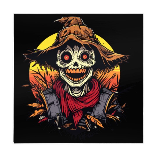 Cartoon Horror Scarecrow Mahjong Mats