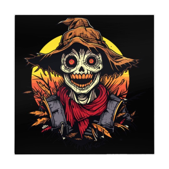 Cartoon Horror Scarecrow Mahjong Mats