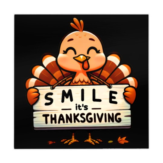 Smile It's Thanksgiving Turkey Matching Family Mahjong Mats