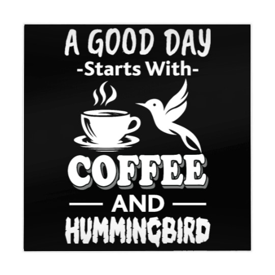 A Good Day Starts With Coffee And Hummingbird Mahjong Mats