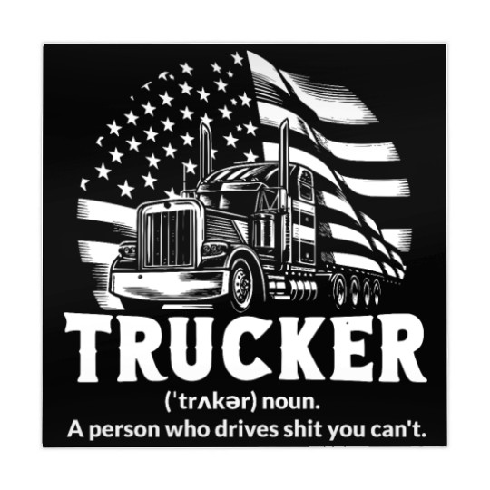 Funny US Trucker Definition Mahjong Mats