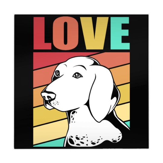 Retro German Shorthaired Pointer Dog I Love My GSP Mahjong Mats