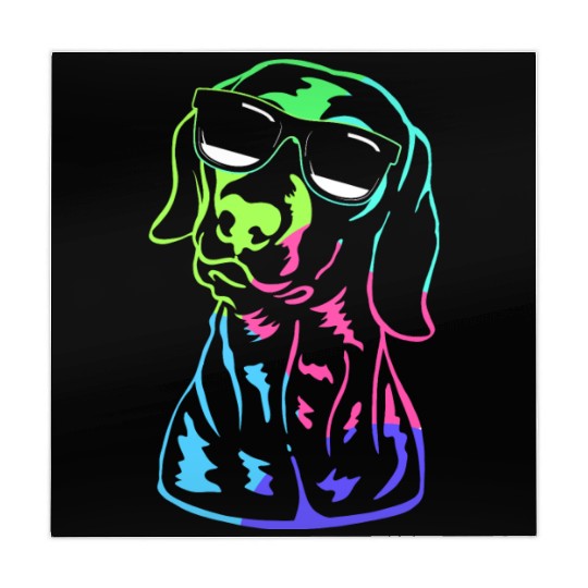 German Shorthaired Pointer GSP Dog With Sunglasses Mahjong Mats