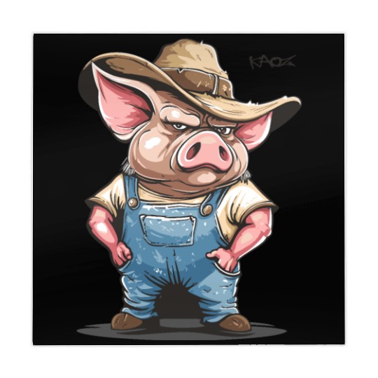 Hillbilly Pig Farmer – Redneck Village Life Mahjong Mats