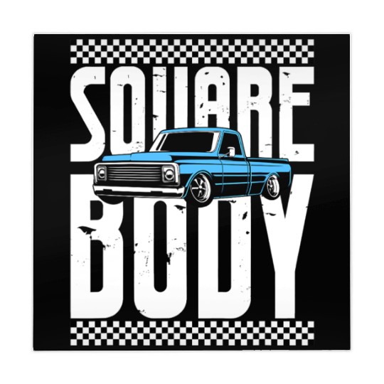 Vintage American Square Body Truck 4x4 Mud Trucks Mahjong Mats