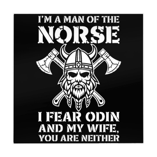 Norse Viking Warrior Fearless Humor with Axes Mahjong Mats