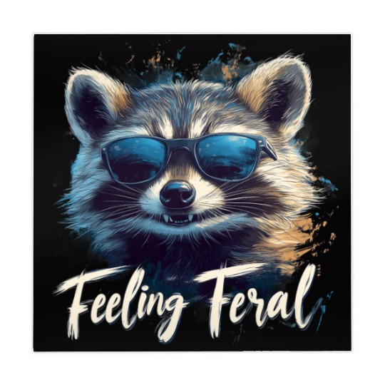 Feeling Feral Raccoon Mahjong Mats