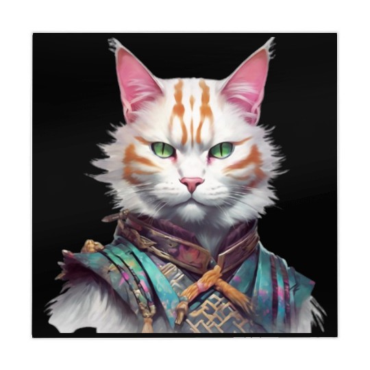 Samurai Cat Guardian Mahjong Mats