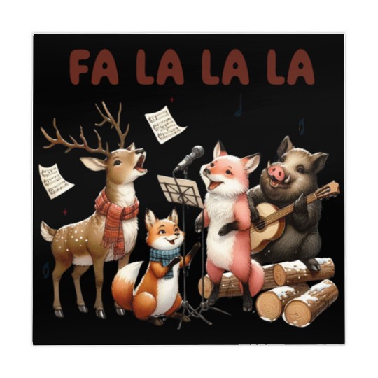 Fa La La La Woodland Choir Christmas Vibes Mahjong Mats