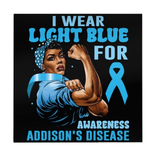 I Wear Light Blue For Addisons Disease Awareness Mahjong Mats