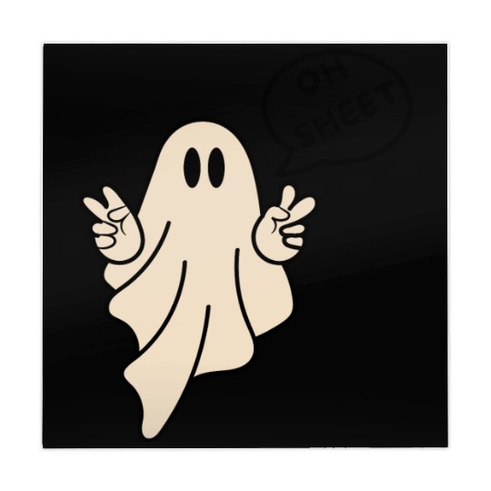 Oh Sheet Ghost on Unisex Mahjong Mats