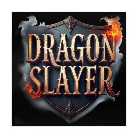 Dragon Slayer Medieval Typography Mahjong Mats